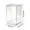white, variant on 4Pcs Clear Display Case for Collectibles Assemble Clear Plastic Display Box for Lego Alternative Case for Dustproof Showcasing Figures Doll Toys Home Storage(3x3x5 inch)