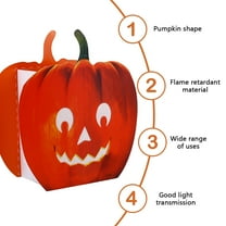 Toyvian 20Pcs Pumpkin Goody Bags Paper Lanterns for Party Decorations