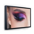 thumbnail image 3 of Designart 'Bright Eye Makeup In Luxurious Blue And Pink Shades' Modern Framed Canvas Wall Art Print, 3 of 5