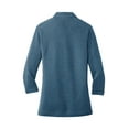 thumbnail image 3 of Port Authority Women's Coastal Cotton Blend Polo,River Blue Navy/Carolina Blue,S, 3 of 3