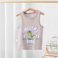 thumbnail image 2 of Xudanell Toddler Boy Shirts Sleeveless Cotton Tank Top Basic Wear Outdoor For Newborn Baby Boys Summer Khaki 6-7 Years, 2 of 4