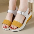 thumbnail image 2 of Mostsola Platform Sandals Women Arch Support Wedge Sandals Adjustable Open Toe Walking Shoes, 2 of 7