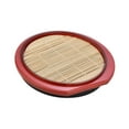 thumbnail image 4 of kowaku Soba Noodle Plate Cold Soba Serving Dish Food Appetizer Tray Kitchen with Drain Mat Drainboard Sushi Serving Plate Round, 4 of 9