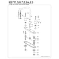 thumbnail image 3 of Kingston KB718ALLS Victorian Two-Handle 2-Hole 8" Centerset Kitchen Faucet in Brushed Nickel, 3 of 4