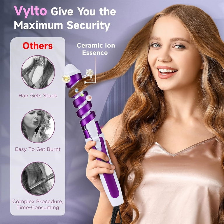 Hair Curler, Crimper, and Spiral Iron Electric Spiral Curling Iron 32mm Hair Curler Tourmaline  main image 2