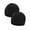 Black, variant on Spencer 2 Pack Fleece Beanie Hats Warm Winter Men Women Soft Skull Cap Unisex Adult Slouchy Plain Beanies, Black