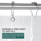 thumbnail image 4 of Forro de cortina de ducha AmazerBath, EVA transparente, 8 g, 180 x 200 cm, con pesas, 4 of 7