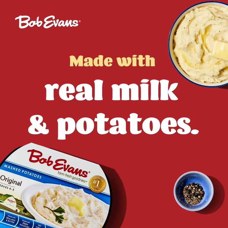 Bob Evans Gluten-Free Original Mashed Potatoes Tray, 24 oz (Refrigerated)