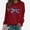Wine, variant on Long Sleeve Shirts for Women, Casual Dragonfly Graphic Crewneck Sweatshirt Teen Girls Oversized Workout Basic Tops