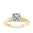 thumbnail image 1 of 1,00 C.t.p. Excellent Asscher Cut Natural Diamond Beautiful Solitaire Wedding Ring for Bride Solid 18K Yellow Gold Size 5, 1 of 8