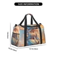 thumbnail image 3 of Fotbe Sailing Ship Ocean Sunset Bolsa de Viaje con Estampado, Bolsa de Fin de Semana para Mujer con Compartimento para Zapatos, Bolsa de Gimnasio con Bolsillo Húmedo, 3 of 7