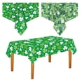 thumbnail image 7 of Nilvkv St. Patrick's Day Tablecloth, Irish Vinyl Flannel for Dining Room Kitchen Table Decor St. Pat's Clovers Green White Yellow Gold for St. Patrick's Day Party, 107.8x53.9in, 7 of 7