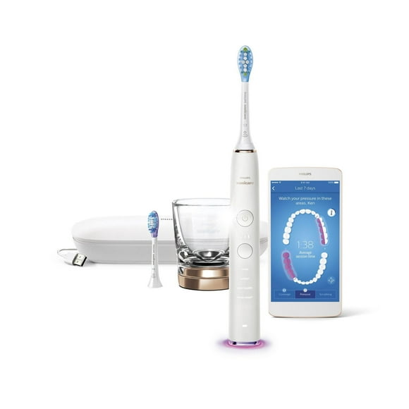 Philips Sonicare DiamondClean Smart 9350 Rose Gold, Rechargeable electric power toothbrush, HX9902