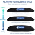 thumbnail image 3 of Parojati 20x54 Inch Memory Foam Adult Body Pillow,  Support for Side Sleepers，Black, 3 of 7