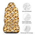thumbnail image 5 of Sikiie Vintage Plaid Cute Sunflower Car Seat Protector 2 Pack Car Seat Cushion Mat, Car Seat Covers for SUV, Truck, Van, 5 of 7