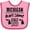 Pink and Fuchsia, variant on Inktastic Michigan Awesome Since 1837 Boys or Girls Baby Bib