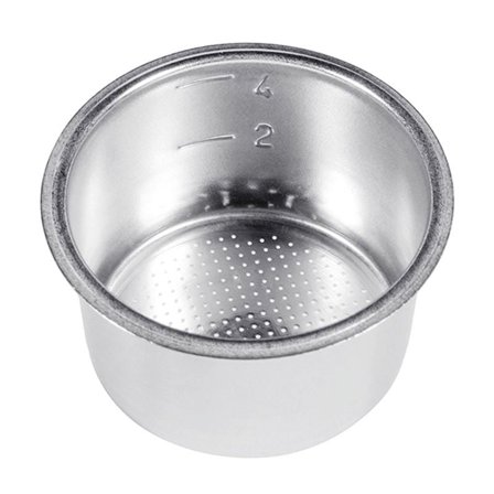 ZPAQI 51mm Stainless Steel 4 Cups Powder Bowl Coffee Replacement Filter Basket