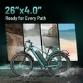 thumbnail image 5 of Jasion EB5 MAX Electric Bike for Adults, 26" 750W Fat Tire Electric Ebike, 48V 15Ah Battery Electric Mountain Bike, Shimano 7 Speed Bicycle, 5 of 8