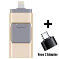 thumbnail image 1 of OTG para teléfono móvil Apple, memoria flash USB tipo c, ordenador Android, USB de doble uso, cuatro en uno, 4 en 1 push-pull., 1 of 6
