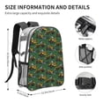 thumbnail image 4 of Zufioo Scraper Print Transparent Backpack, 16-inch PVC Waterproof Schoolbag, Suitable for Campus Work and Travel, Unisex, 4 of 7