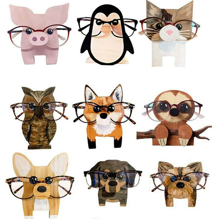 Creative Eyeglasses Holder Eyes Glasses Animal Sunglasses Wooden Stand Walmart