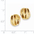 thumbnail image 2 of Boucles d'Oreilles Nœud d'Amour en Or Jaune 14K, 2 of 2