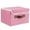 Pink, variant on ANMINY Foldable Fabric Storage Bin With Handle Lid Large Collapsible Box Basket For Home Organizer, 2 Packs, Blue