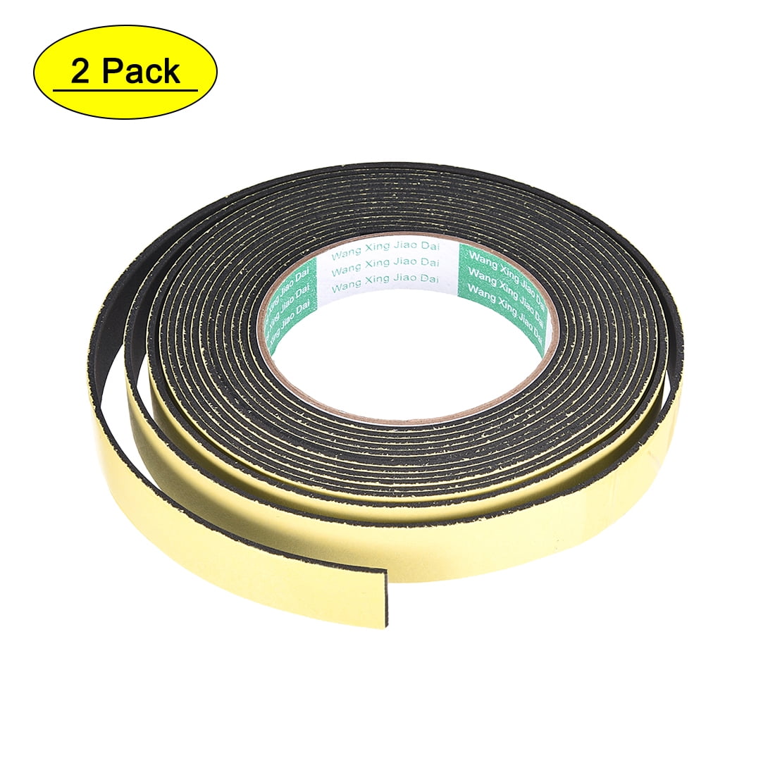 uxcell Foam Seal Strip Adhesive Tape 9mm Width 4mm Thick 5 Meters Long Gray 3Pcs 
