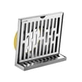 thumbnail image 2 of Drenaje de piso de esquina lateral de pared Drenaje lateral Ahorro de espacio horizontal de para tubería de PVC para balcón Baño Cocina para tubería de 110 mm, 2 of 8