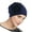 Navy Blue, variant on Women Flexible Chemotherapy Hat Hat Soft Polyster Head Protect With Single Flower Plan For Daily Use And Carcinoma Care