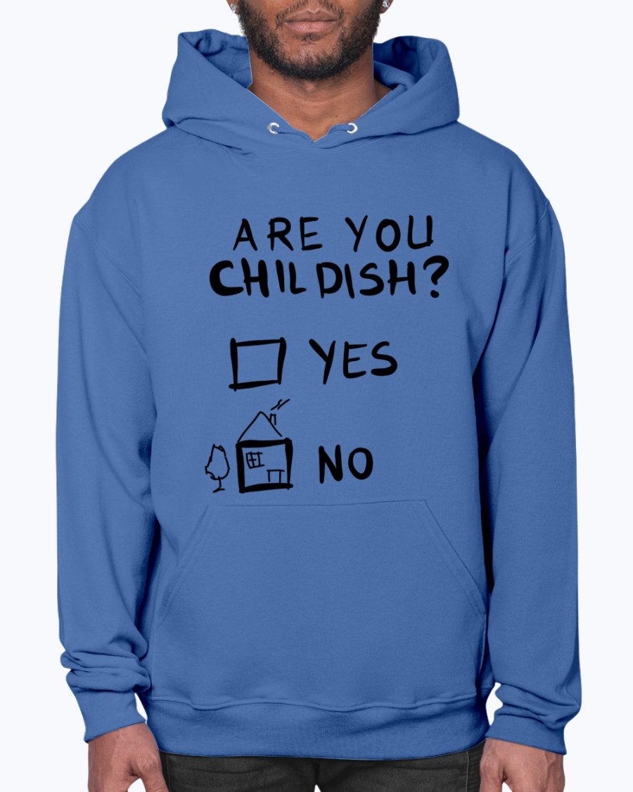 childish blue hoodie