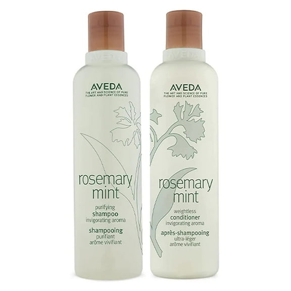 Aveda Rosemary Mint Purifying Shampoo & Weightless Conditioner 8.5 oz (Pack of 2)