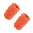 thumbnail image 1 of Muñequeras Unique Bargains de Algodón Absorbente de Sudor Naranja 8x10cm, 1 of 7