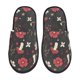 thumbnail image 1 of Fotbe Fly Agaric and Flowers Pantuflas Peludas para Mujer con Estampado, Zapatillas de Peluche, Zapatos de Invierno para Casa, Uso Interior y Exterior-Medium, 1 of 8