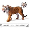 thumbnail image 2 of Figura de tigre realista de plástico, conjunto de familia de tigres, conjunto de figuras de animales salvajes para coleccionar, accesorio educativo científico, decoración de escritorio, paquete de 4, 2 of 5