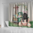 thumbnail image 4 of Easter Egg Newfoundland Bunny Ear Welcome Spring Truck Shower Curtain Newfie Dog Lover Gifts Waterproof Bathroom Bathtub Curtain - 12002, 4 of 5