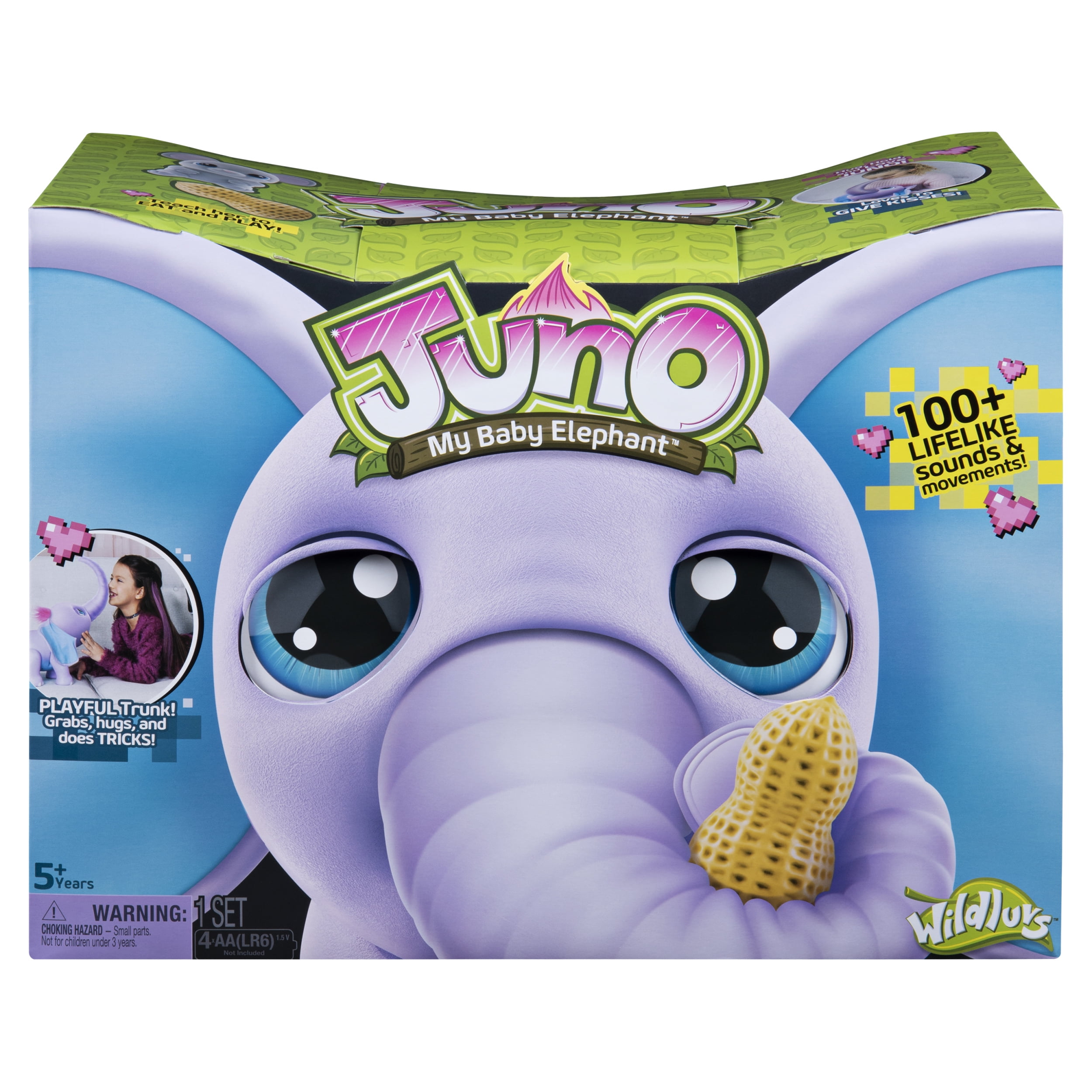 juno my baby elephant with interactive moving trunk