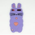 thumbnail image 2 of iPod Touch 5/6 Case, iPod Touch 7 Case, Fashion Cute 3D Cute Purple Rabbit Kids Girls Lady Protective Cases Soft Case, 2 of 5