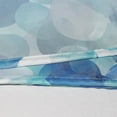 thumbnail image 4 of Cortina de ducha impermeable, cortinas de ducha de poliéster lavables a máquina, cortina de baño de 180 x 200 cm para baño, 12 ganchos, patrón de pétalos azules, 4 of 5