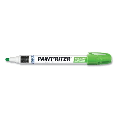Valve Action Paint Markers, Green, 1/8 In, Medium, Carded| 1 Marker