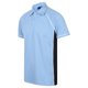 thumbnail image 3 of Finden & Hales - Polo deportivo/de deporte transpirable Modelo Piped Sports para hombre/caballero - Verano/ Deporte (Azul cielo/Azul marino/Blanco), 3 of 3