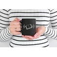 thumbnail image 2 of Reading Heartbeat, Book Lover, Bookworm & Reader, Black 11oz Ceramic Mug, 2 of 5
