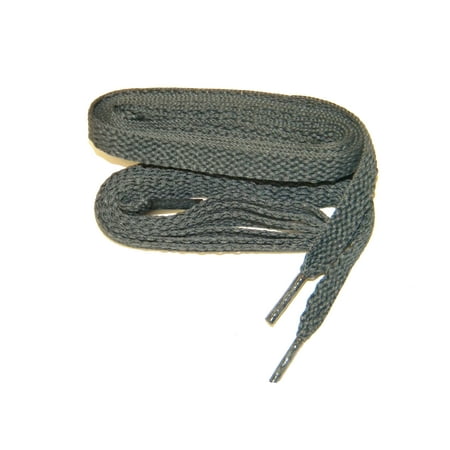 

63 Inch 160 cm Charcoal Grey proATHLETIC™ 5/16 style 8mm wide flat sneaker shoelaces (2 Pair Pack)