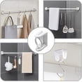 thumbnail image 3 of 8pcs 360° Rotating Ring Curtain Rod Brackets No Drilling, Unlimited Installation Angle, Self Adhesive Tension Rod Curtain Rod Holders, Curtain Rod Hooks Hangers, White, 3 of 5