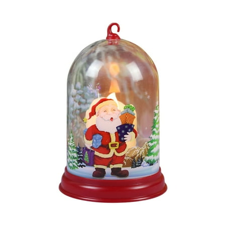 

QILIN Cute Santa Claus Snowman LED Night Light Christmas Home Decor Display Mold Gift