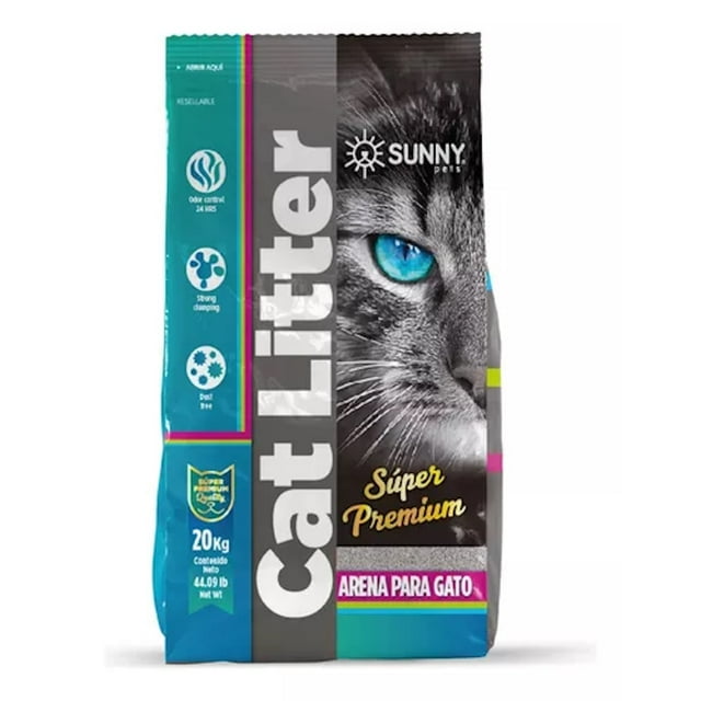 Arena Gatos Importada Aroma Lavanda 20kg Aglutinante Sunny Sunny SP-3739LA