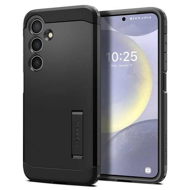 Funda Spigen Tough Armor para Galaxy S24 Plus con soporte, color negro