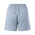 thumbnail image 4 of GHIIYER Cotton Hiking Shorts for Women Casual High Waisted Elastic Shorts with Pockets Summer Clothes Size XL, 4 of 6