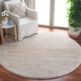 thumbnail image 2 of SAFAVIEH Tahoe Trudi Distressed Shag Area Rug, Ivory/Gold, 6'7" x 6'7" Round, 2 of 7