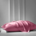 thumbnail image 2 of Cloud Fino 100% Pure Silk Satin Sheet Set 6pcs, Silk Fitted Sheet,Silk Flat Sheet&Silk Pillowcases Sets!(King Dusty Pink), 2 of 3